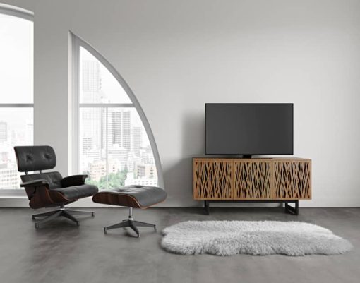 BDI Elements Wheat Natural Walnut Media with Triple-Width Storage Cabinet - Image 4
