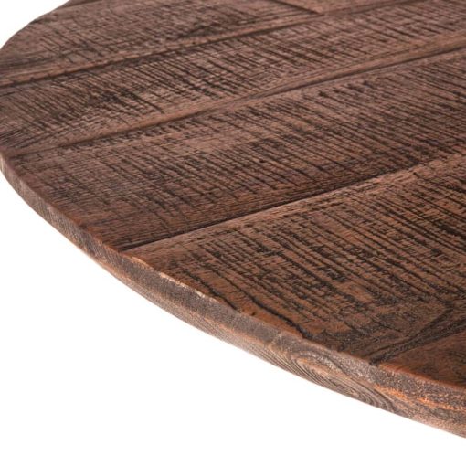 Home Trends & Design Carnegie 42" Band Saw Teak Round Table - Image 4