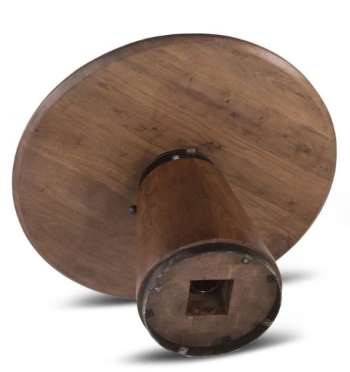 Home Trends & Design Industrial Modern 40" Adjusting Round Table - Image 4