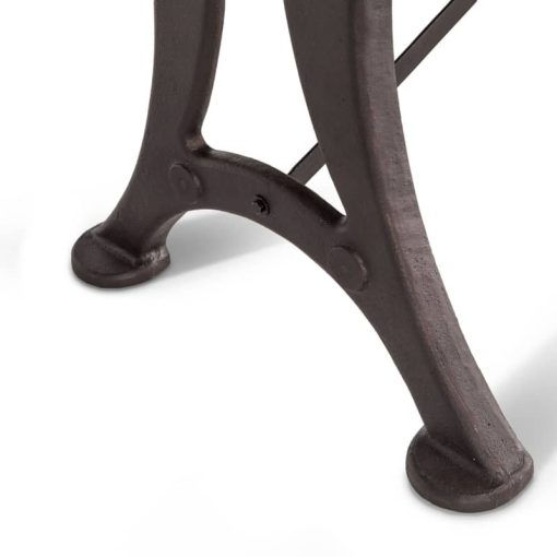 Home Trends & Design Organic Forge 72" Raw Walnut Gathering Table - Image 7