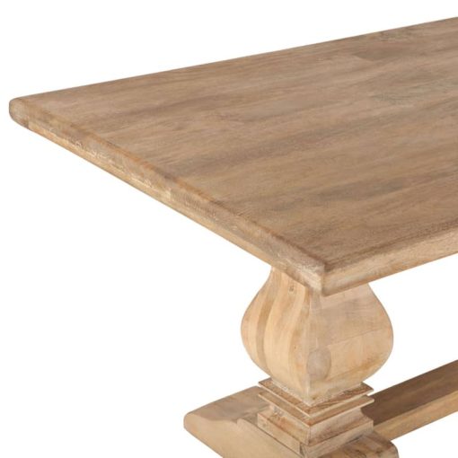 Home Trends & Design San Rafael 84"  Antique Oak Rectangle Dining Table - Image 4