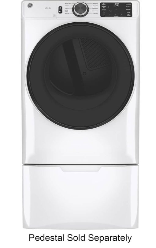 GE ADA 7.8 Cu. Ft. White Smart Front Load Gas Dryer With Sanitize Cycle - Image 4