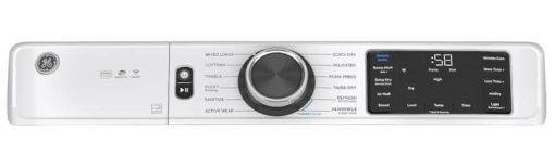 GE ADA 7.8 Cu. Ft. White Smart Front Load Electric Dryer With Steam And Sanitize Cycle - Image 4