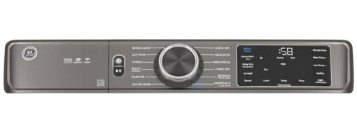 GE ADA 7.8 Cu. Ft. Satin Nickel Smart Front Load Gas Dryer With Steam And Sanitize Cycle - Image 4