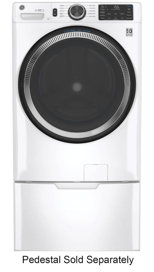 GE ADA 4.8 Cu. Ft. White Smart Front Load ENERGY STAR Washer With UltraFresh Vent System With OdorBlock And Sanitize W/ Oxi - Image 4