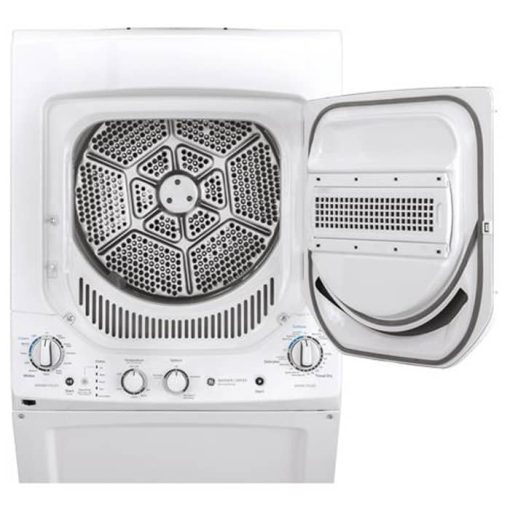GE Unitized Spacemaker 24" White Stack Washer With Gas Dryer - Image 4