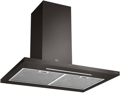 LG 36" Black Stainless Steel Wall Mount Chimney Hood - Image 4