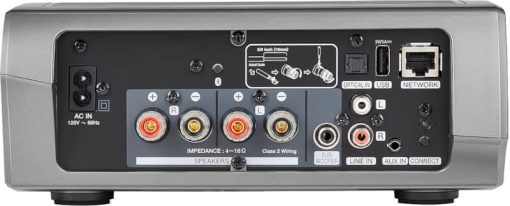 Denon HEOS HS2 Gunmetal Silver Wireless Amplifier - Image 2