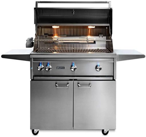 Lynx Professional 36" Stainless Steel Freestanding Natural Gas Grill With All Trident Burners, FLAMETRAK And Rotisserie - Image 3