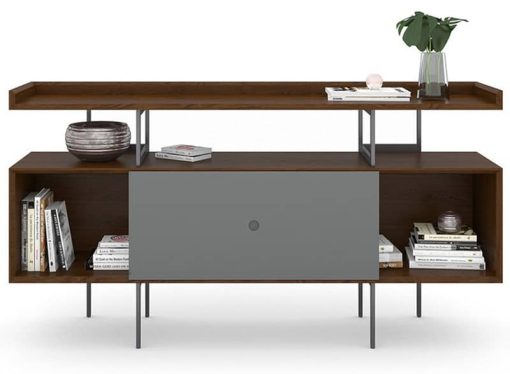 BDI Margo 5211 Toasted Walnut And Fog Grey Credenza - Image 4