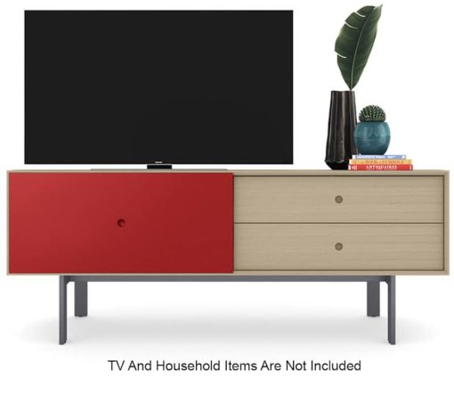 BDI Margo 5229 Drift Oak And Cayenne Credenza - Image 4