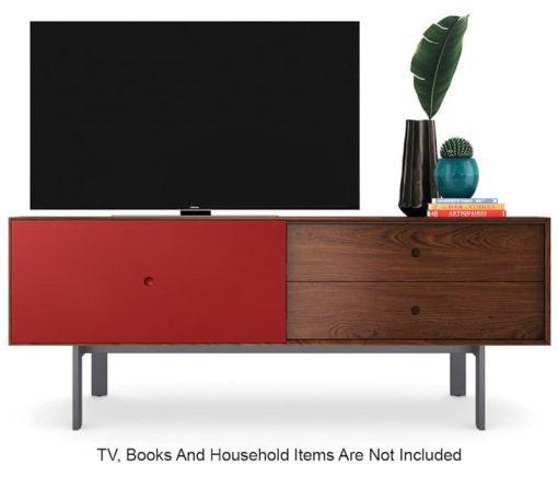 BDI Margo 5229 Toasted Walnut And Cayenne Credenza - Image 4