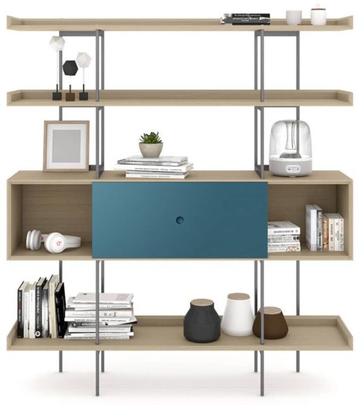 BDI Margo 5201 Drift Oak And Marine Modern Display And Shelf - Image 4