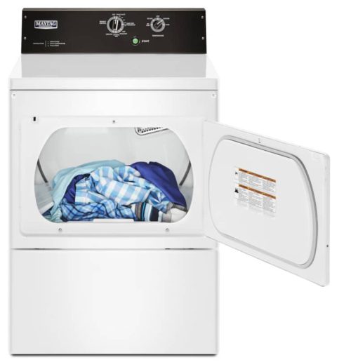 Maytag 7.4 Cu. Ft. White Commercial-Grade Residential Gas Dryer - Image 4