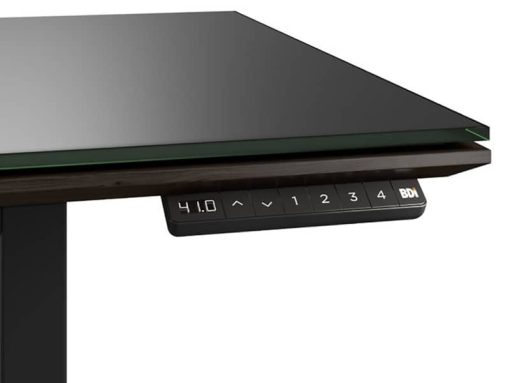 BDI Sequel 20 6151 Charcoal Stained Ash 60" x 24" Lift Standing Desk - Image 4