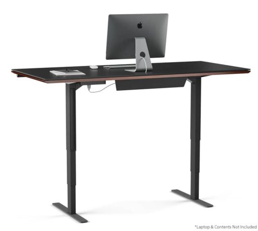 BDI Sequel 20 6152 Chocolate Stained Walnut 66" x 30" Lift Standing Desk - Image 4