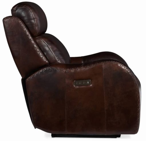 Hooker Furniture Living Room Chambers Power Recliner With Power Headrest - Image 4