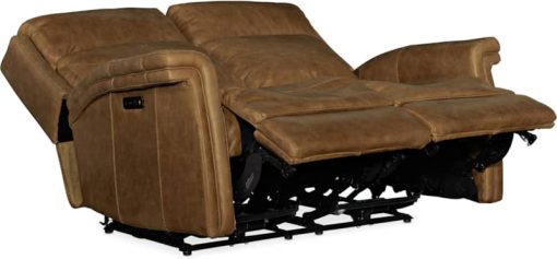 Hooker Furniture Living Room Poise Power Recliner Loveseat With Power Headrest - Image 4