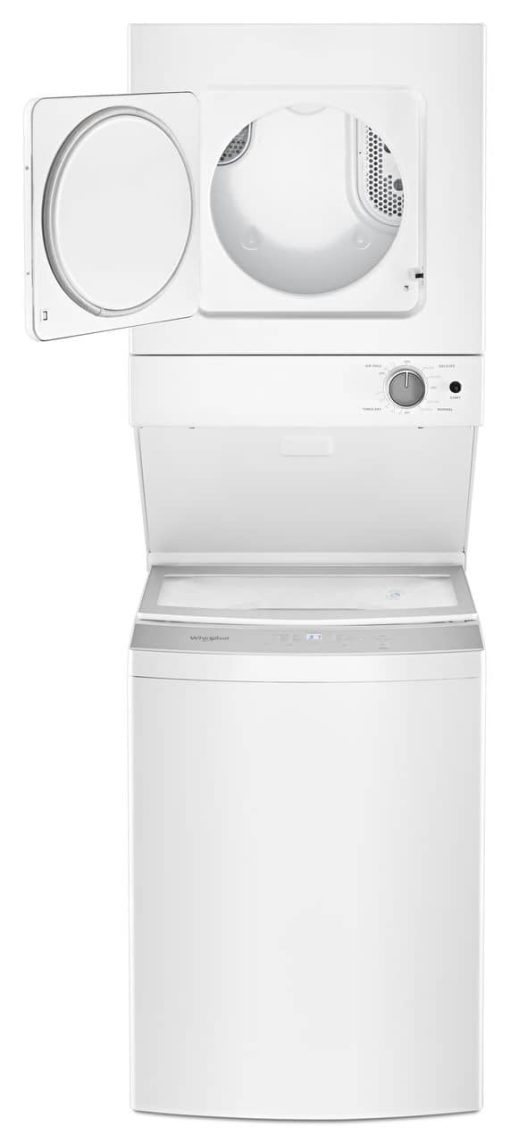 Whirlpool 24" White Electric Stacked Laundry Center - Image 4