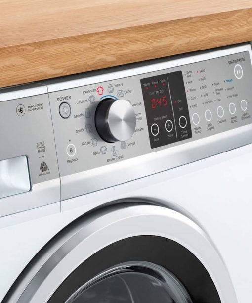 Fisher & Paykel Series 7 2.4 Cu. Ft. White Front Load Washer, Time Saver - Image 4