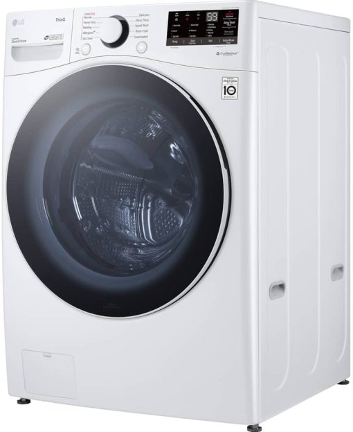LG 4.5 Cu. Ft. White Smart Wi-Fi Enabled Front Load Washer With Built-In Intelligence & Steam Technology - Image 4