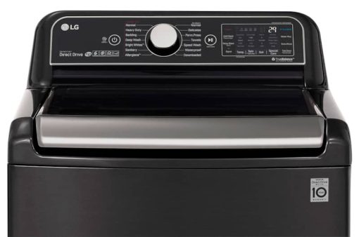 LG 5.5 Cu. Ft. Black Steel Top Load Washer With TurboWash3D - Image 4