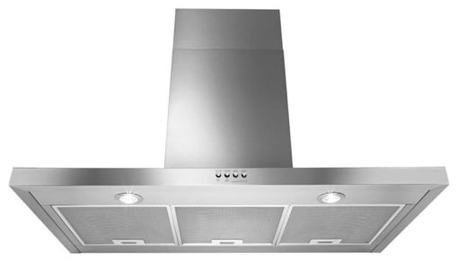 Whirlpool 36" Stainless Steel Wall Mount Flat Range Hood - Image 4