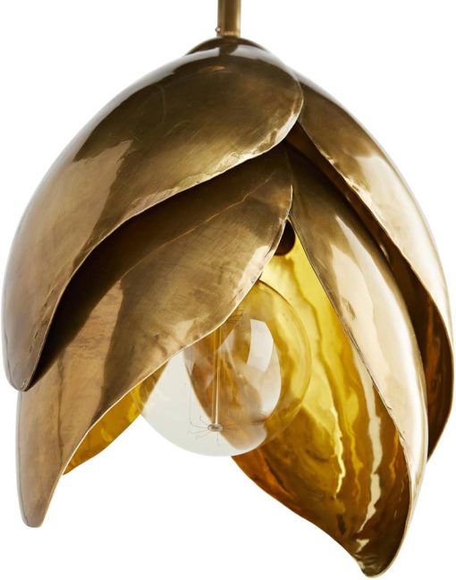Arteriors Edith Vintage Brass Pendant - Image 4
