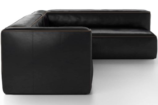 Four Hands Carnegie Collection Nolita Sectional Left Old Saddle Black Kit - Image 3