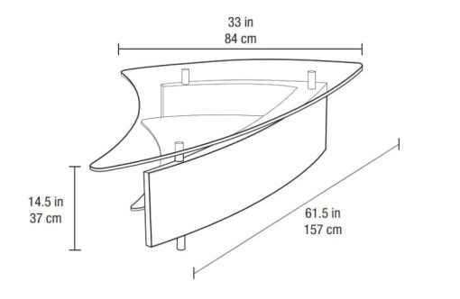 BDI Fin 1106 Natural Walnut Coffee Table - Image 3