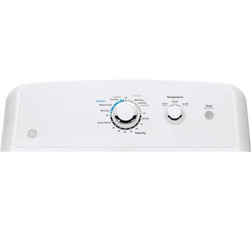 GE 6.2 Cu. Ft. White Gas Dryer - Image 4