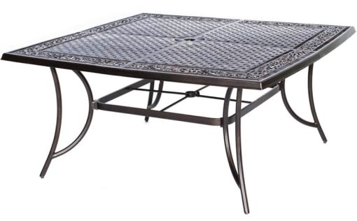 Hanover Traditions Natural Oat & Bronze 9-Piece Outdoor Dining Patio Set - Image 4