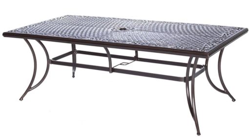 Hanover Traditions Natural Oat & Bronze 9-Piece Outdoor Dining Patio Set - Image 4