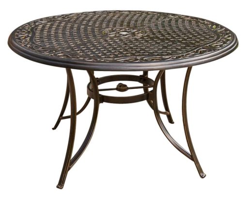 Hanover Traditions 5-Piece Outdoor Dining Patio Set with Umbrella - Image 4