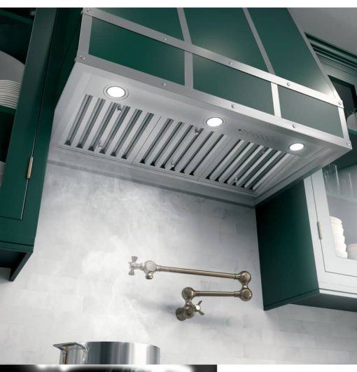 GE 36" Stainless Steel Smart Designer Custom Insert With Dimmable LED Lighting - Image 4