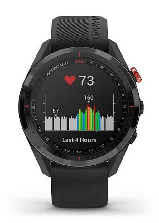 Garmin Approach S62 Black Ceramic Bezel With Black Silicone Band Smartwatch - Image 5
