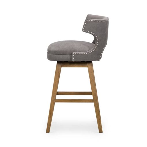 Four Hands Belfast Collection  Canvas Dark Moon Task Bar Stool - Image 5