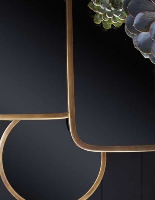 Arteriors Vintage Brass Kaela Rectangle Accent Table - Image 5
