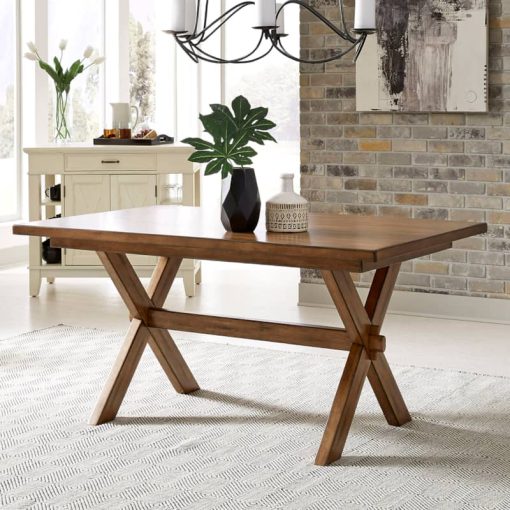 Homestyles Sedona Toffee Rectangular Trestle Dining Table - Image 2