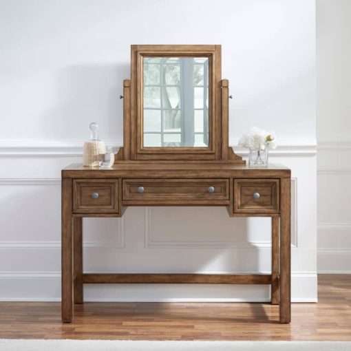 Homestyles Sedona Toffee Vanity With Mirror - Image 5