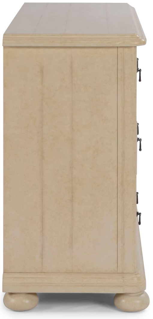 Homestyles Provence Antiqued White 6 Drawer Dresser - Image 5