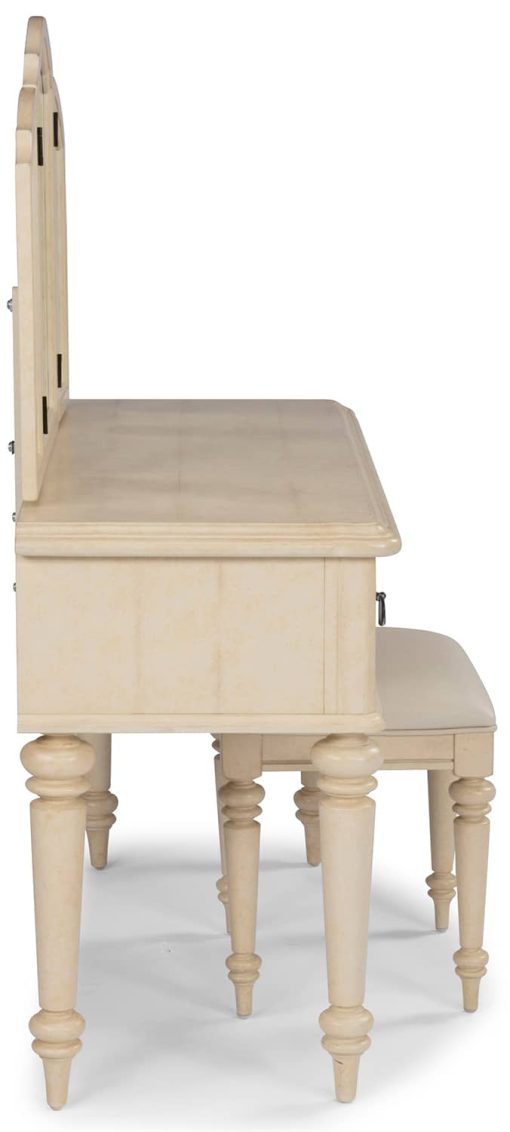 Homestyles Provence Antiqued White Vanity Set - Image 5