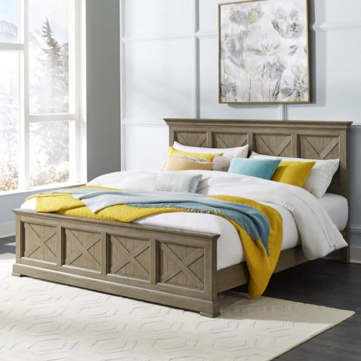 Homestyles Mountain Lodge Gray King Bed - Image 5