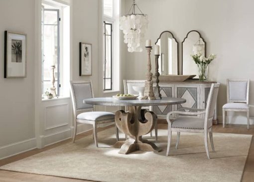 Hooker Furniture Dining Room Boheme Ascension 60" Zinc Round Dining Table - Image 6