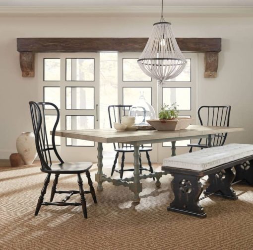 Hooker Furniture Dining Room Ciao Bella 84" Trestle Table With Two 18" Leaves - Image 6