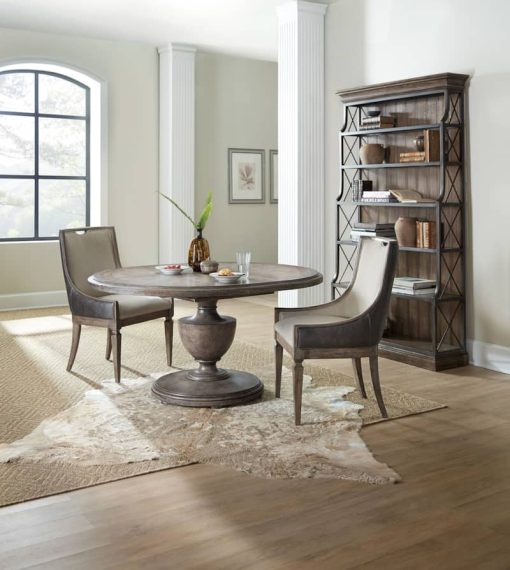 Hooker Furniture Dining Room Woodlands 48" Round Dining Table With Two 12" Leaves - Image 2