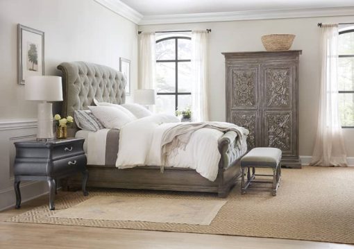 Hooker Furniture Bedroom Woodlands Cal King Upholstered Bed - Image 5