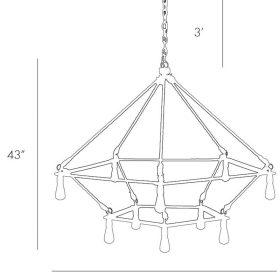 Arteriors McIntyre Natural Two Tiered Chandelier - Image 5