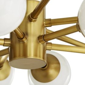 Arteriors Karrington Antique Brass Small Chandelier - Image 5