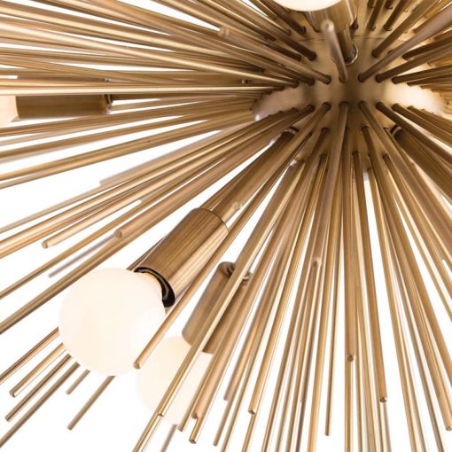 Arteriors Zanadoo Antique Brass Fixed Chandelier - Image 5